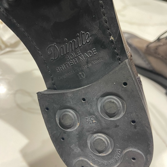 EUC Ginanni Two Tone Brogue Leather Boots - 10 - Picture 7 of 9